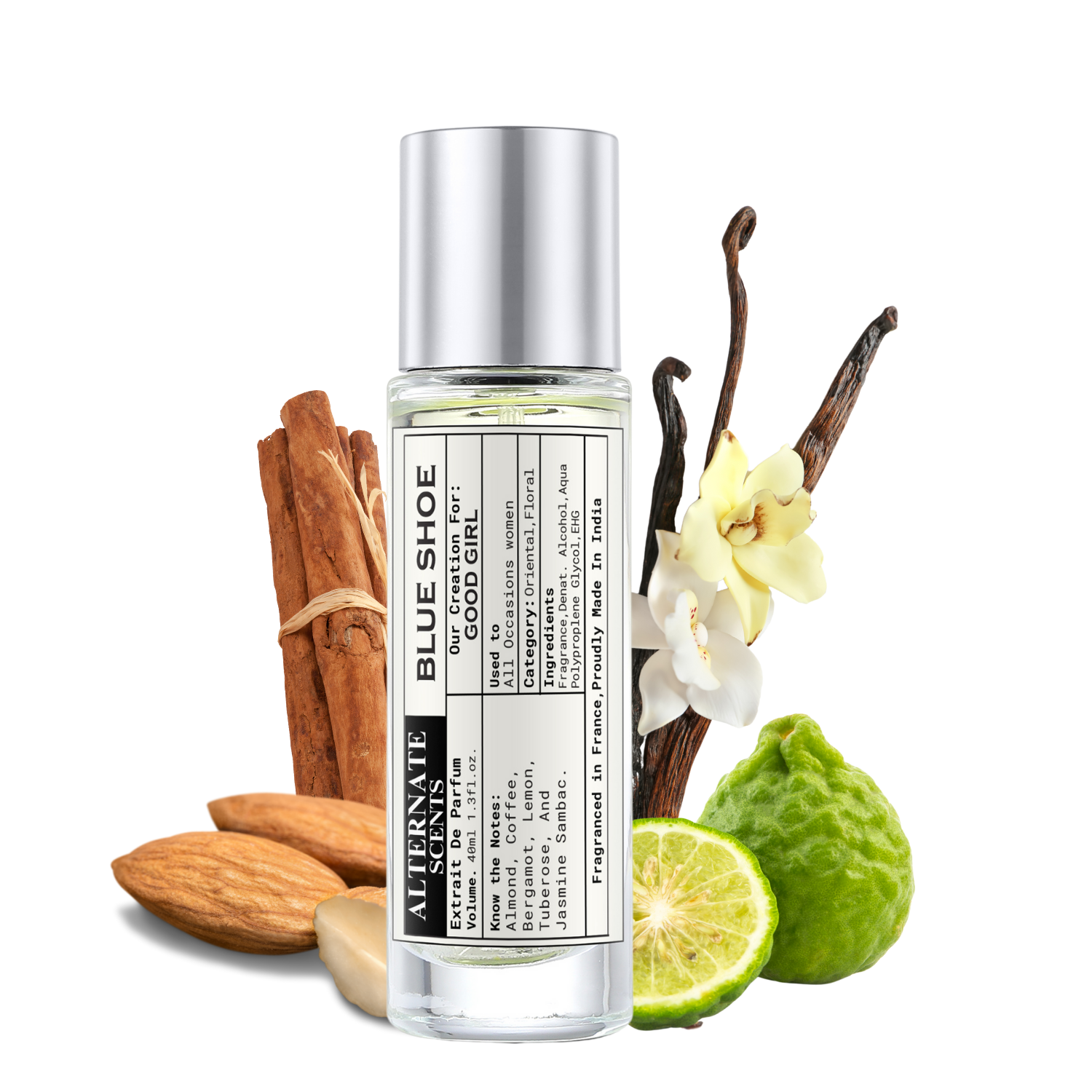 Alternate Scents Blue Shoe Long Lasting Perfume For Women |Strong& long Lasting with 30% Oil Concentration| Seductive, Sweet & Spicy| Fragrance From France | Made In India|