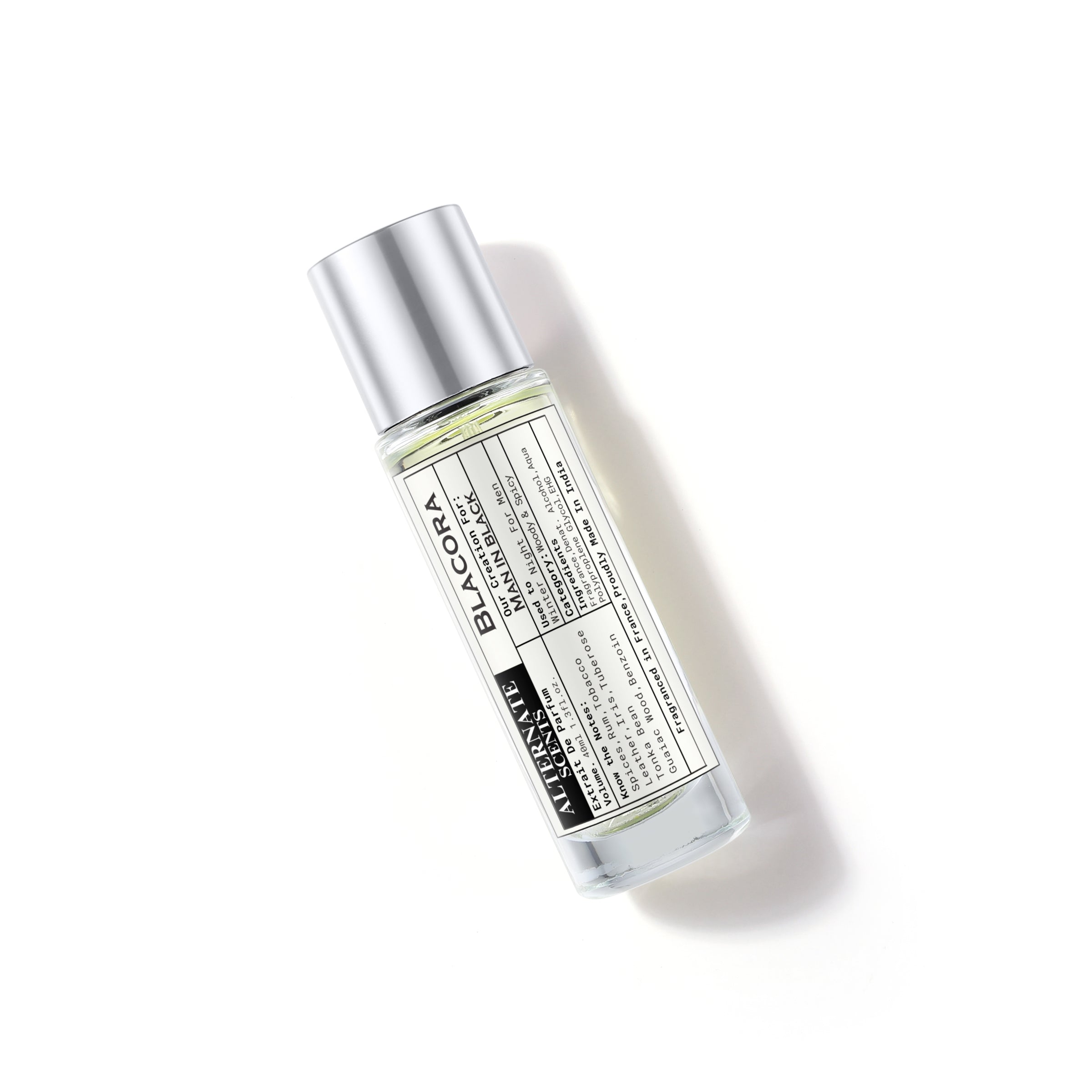 Alternate Scents BLACORA Long Lasting Perfume For Men |Strong&Long Lasting with 30% Oil Concentration|Warm Spicy Amber Woody|Fragrance From France |Made In India|