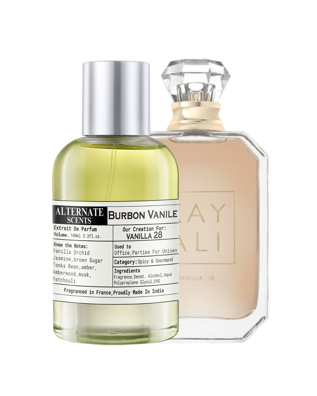 Alternate Scents BURBON VANILE Long Lasting Perfume For Men& Women |Strong& long Lasting with 30% Oil Concentration|Warm, Sweet & Spicy| Fragrance From France | Made In India|