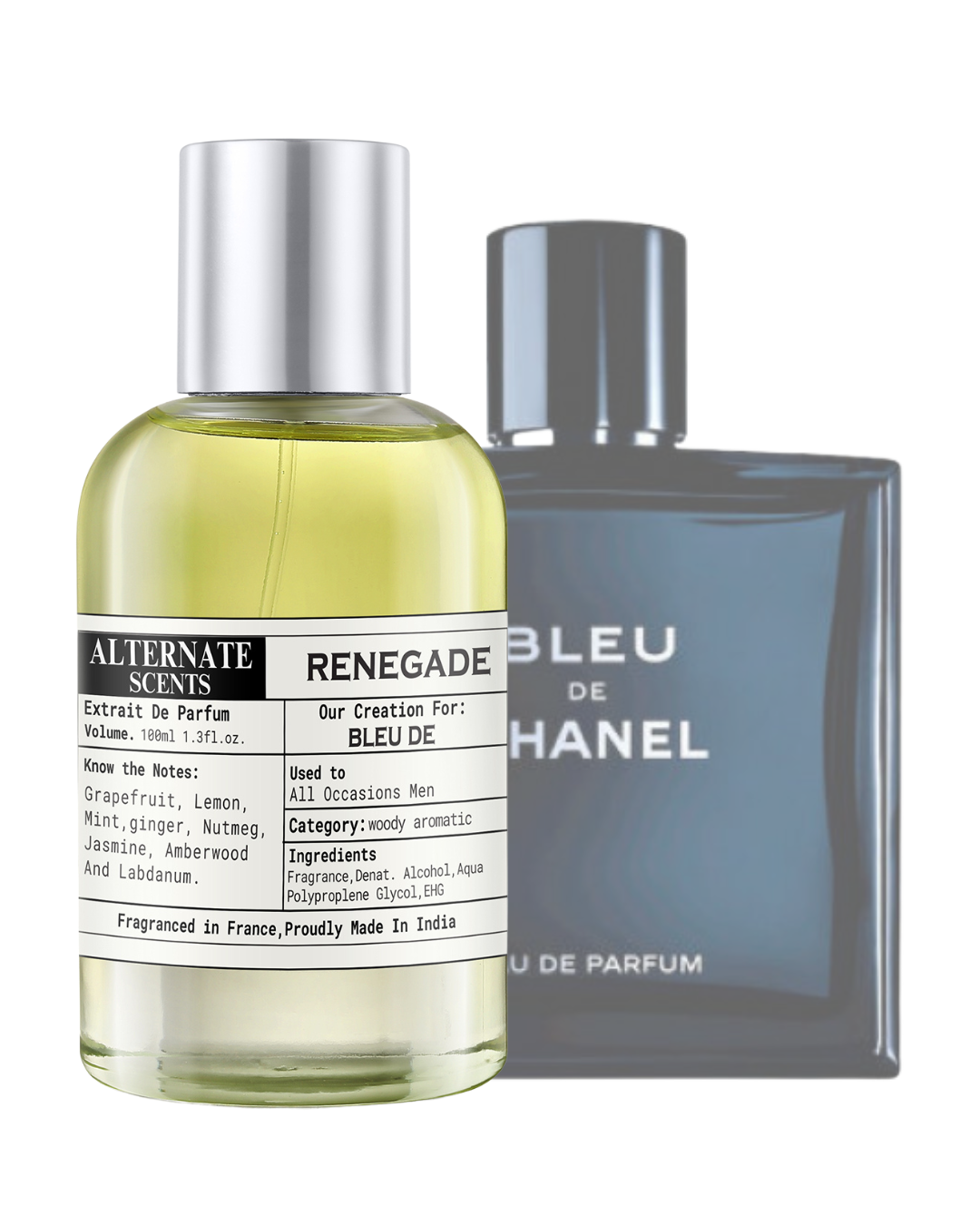 Alternate Scents Renegade Long Lasting Perfume For Men |Strong& long Lasting with 30% Oil Concentration| Fresh, Woody & Citrusy| Fragrance From France | Made In India|