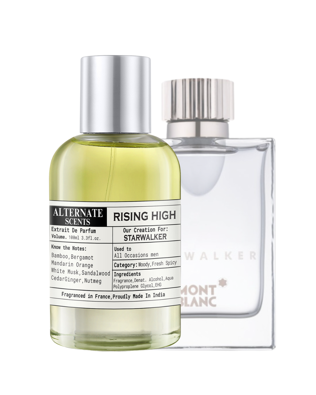 Alternate Scents RISING HIGH 40ml Long Lasting Perfume For Men |Strong& long Lasting with 30% Oil Concentration| Fresh Woody Citrus| Fragrance From France | Made In India|