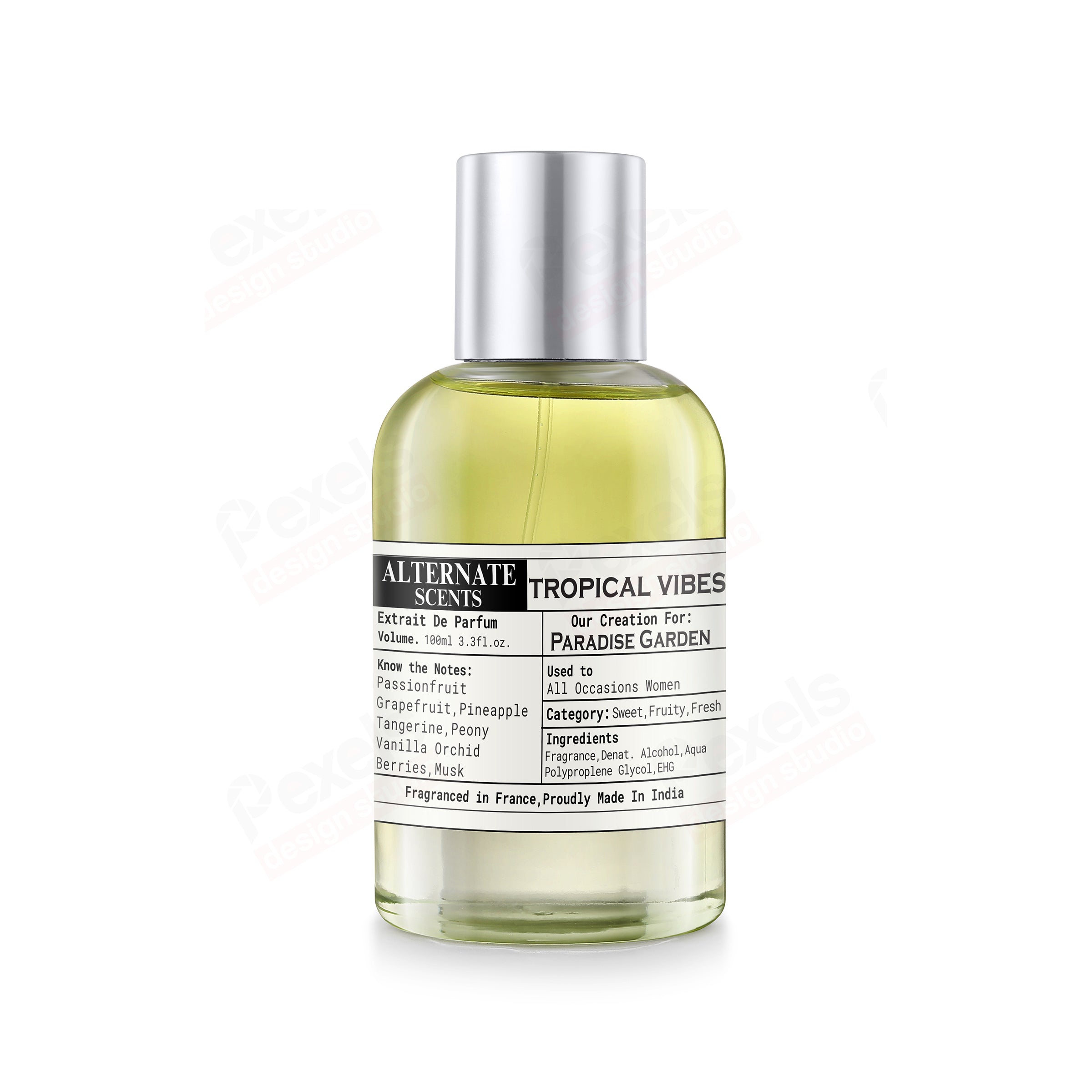 Alternate Scents Tropical Vibe Long Lasting Perfume For Women | Strong & Long Lasting with 30% Oil Concentration | Floral,Bold, Sensual | Fragrance From France | Made In India