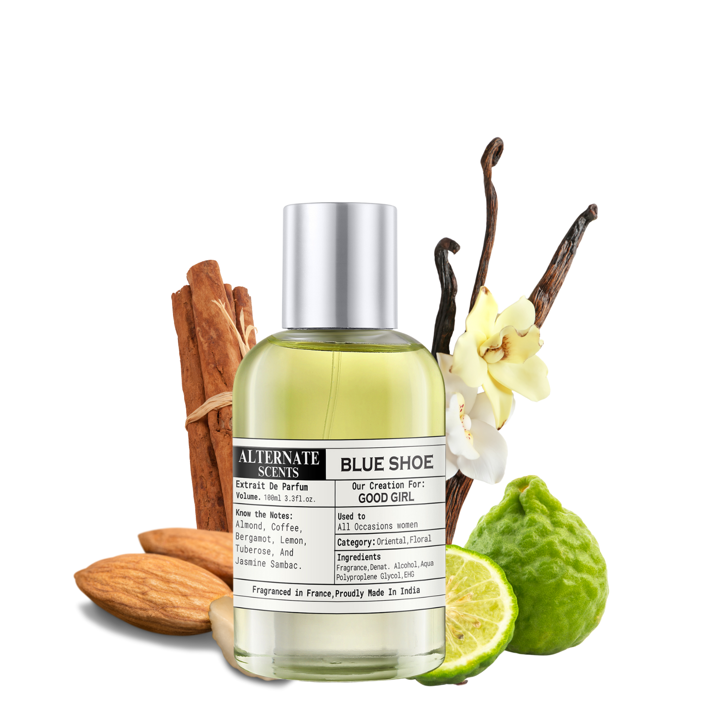 Alternate Scents Blue Shoe Long Lasting Perfume For Women |Strong& long Lasting with 30% Oil Concentration| Seductive, Sweet & Spicy| Fragrance From France | Made In India|