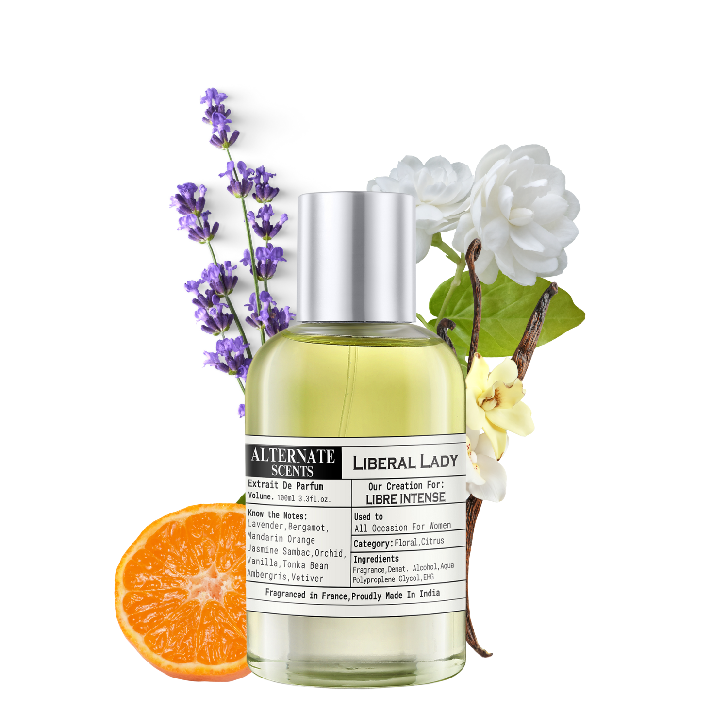 Alternate Scents Liberal Lady Long Lasting Perfume For Women |Strong& long Lasting with 30% Oil Concentration|Floral,Bold, Sensual| Fragrance From France | Made In India|