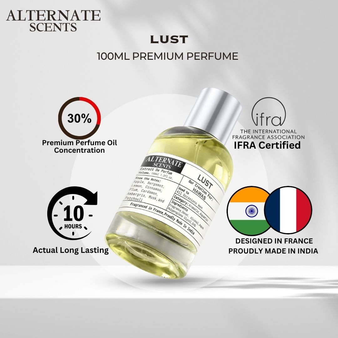 Alternate Scents LUST Long Lasting Perfume For Men