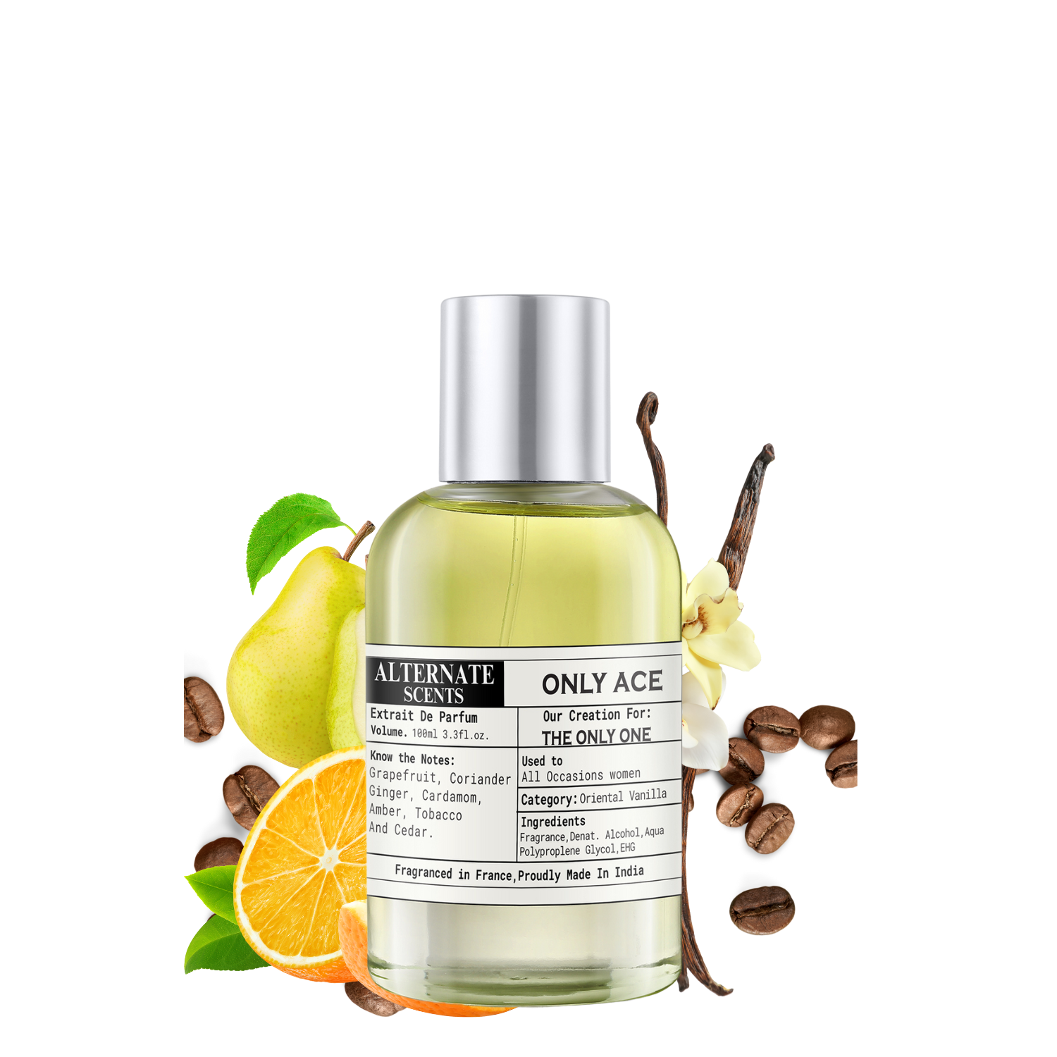 Alternate Scents Only Ace Long Lasting Perfume For Women |Strong& long Lasting with 30% Oil Concentration|Warm Floral Gourmand| Fragrance From France | Made In India|