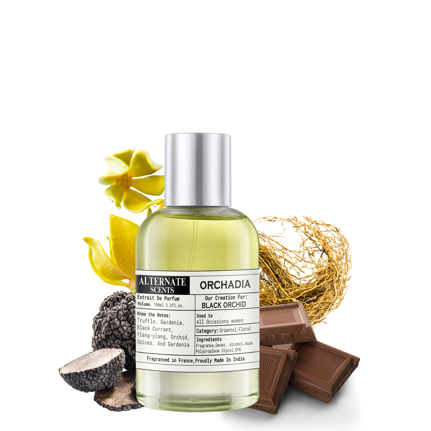 Alternate Scents Orchadia Long Lasting 40ml Perfume For Women |Strong& long Lasting with 30% Oil Concentration|Bold Floral Spicy | Fragrance From France | Made In India|