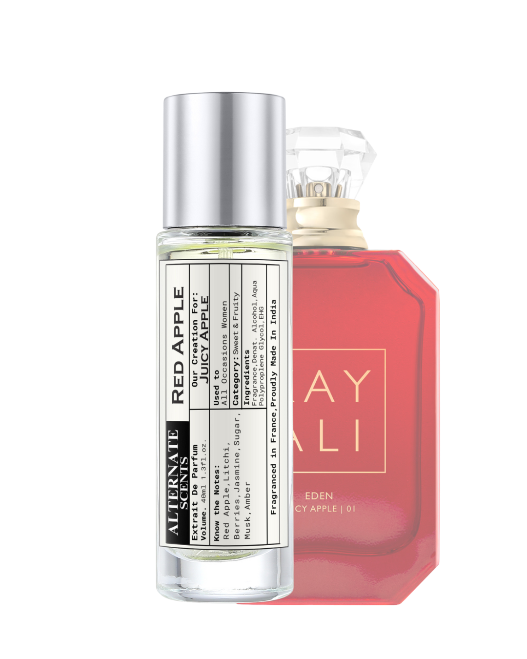 Alternate Scents RED APPLE Long Lasting Perfume For Women | Strong & Long Lasting with 30% Oil Concentration |Sweet Fruity Gourmand |Fragrance From France |Made In India|