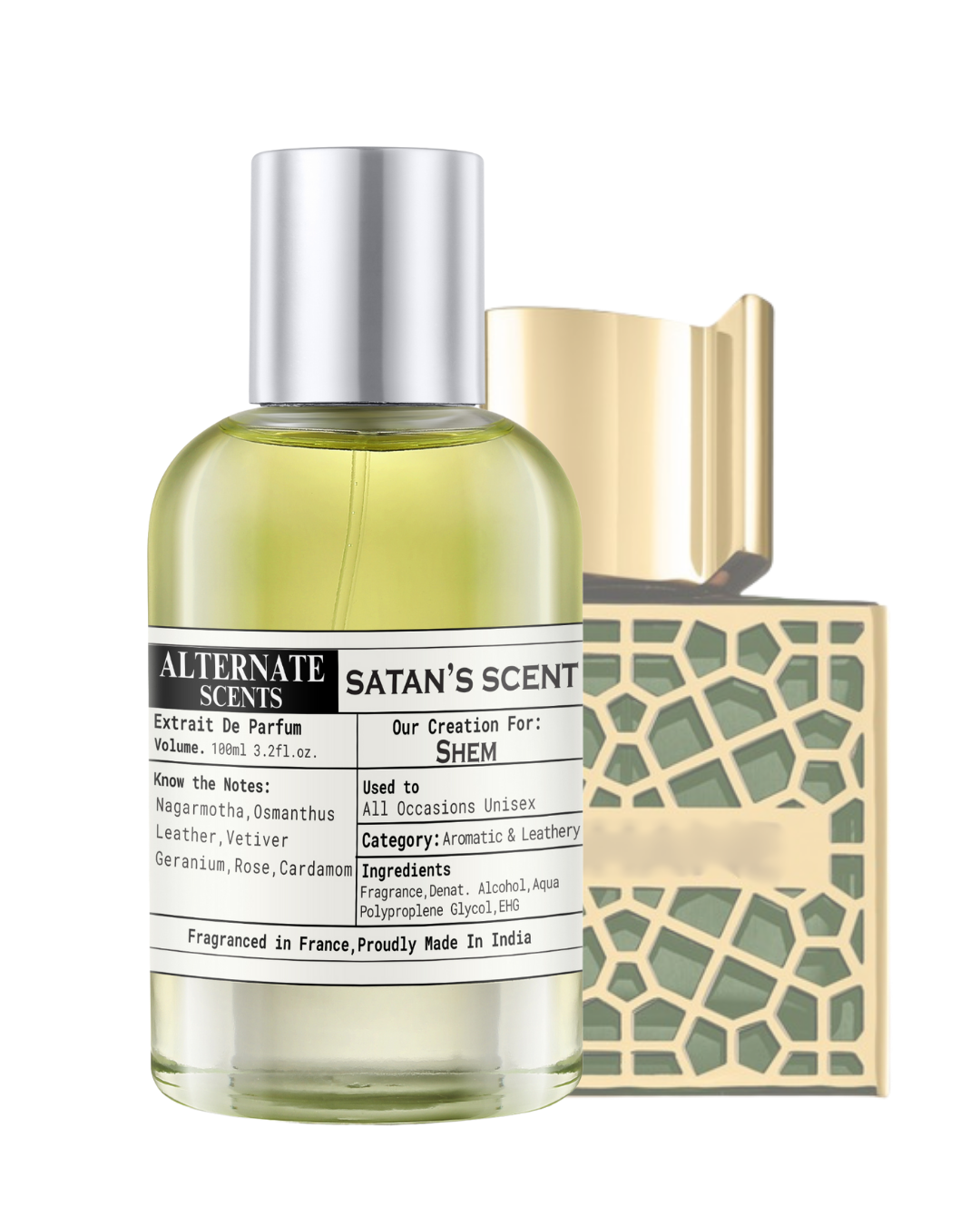 Alternate Scents SATAN SCENT Long Lasting Perfume For Men& Women |Strong & Long Lasting with 30% Oil Concentration |Dark Smoky Spicy Oriental |Fragrance From France |Made In India|