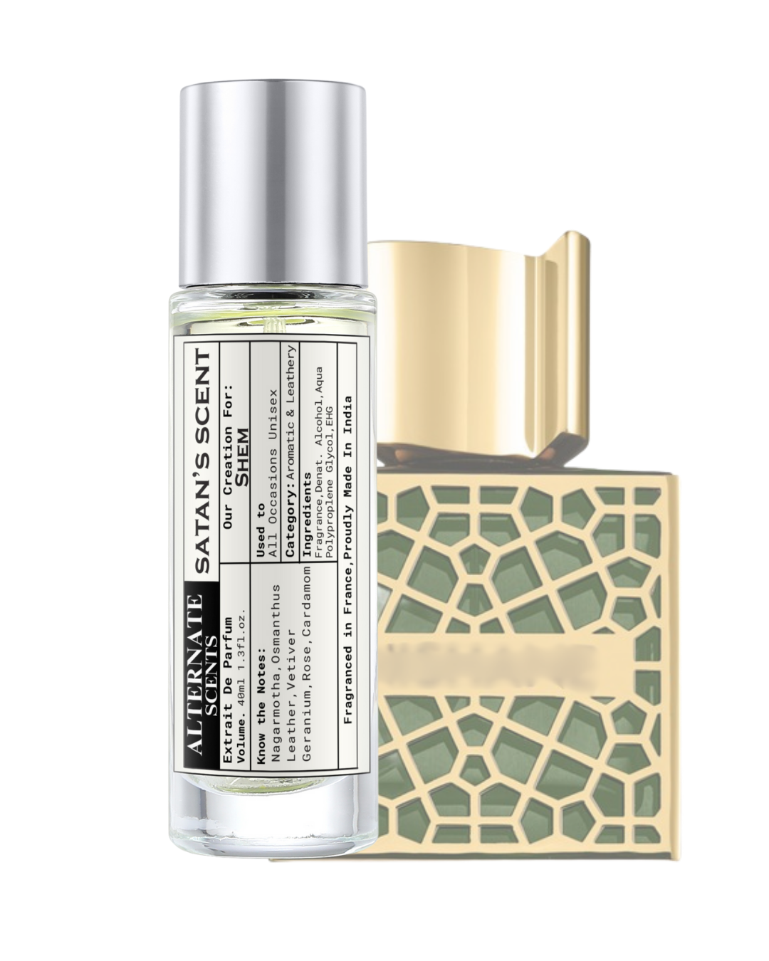 Alternate Scents SATAN SCENT Long Lasting Perfume For Men& Women |Strong & Long Lasting with 30% Oil Concentration |Dark Smoky Spicy Oriental |Fragrance From France |Made In India|