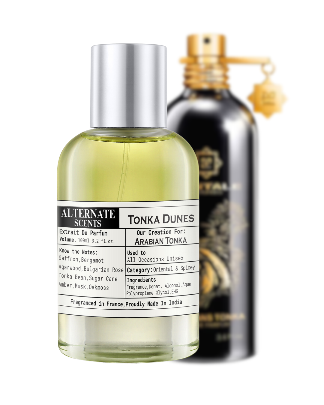 Alternate Scents TONKA DUNES Long Lasting Perfume For Unisex | Strong & Long Lasting with 30% Oil Concentration | Elegant Oriental & Spicy Fragrance | Fragrance From France | Made In India