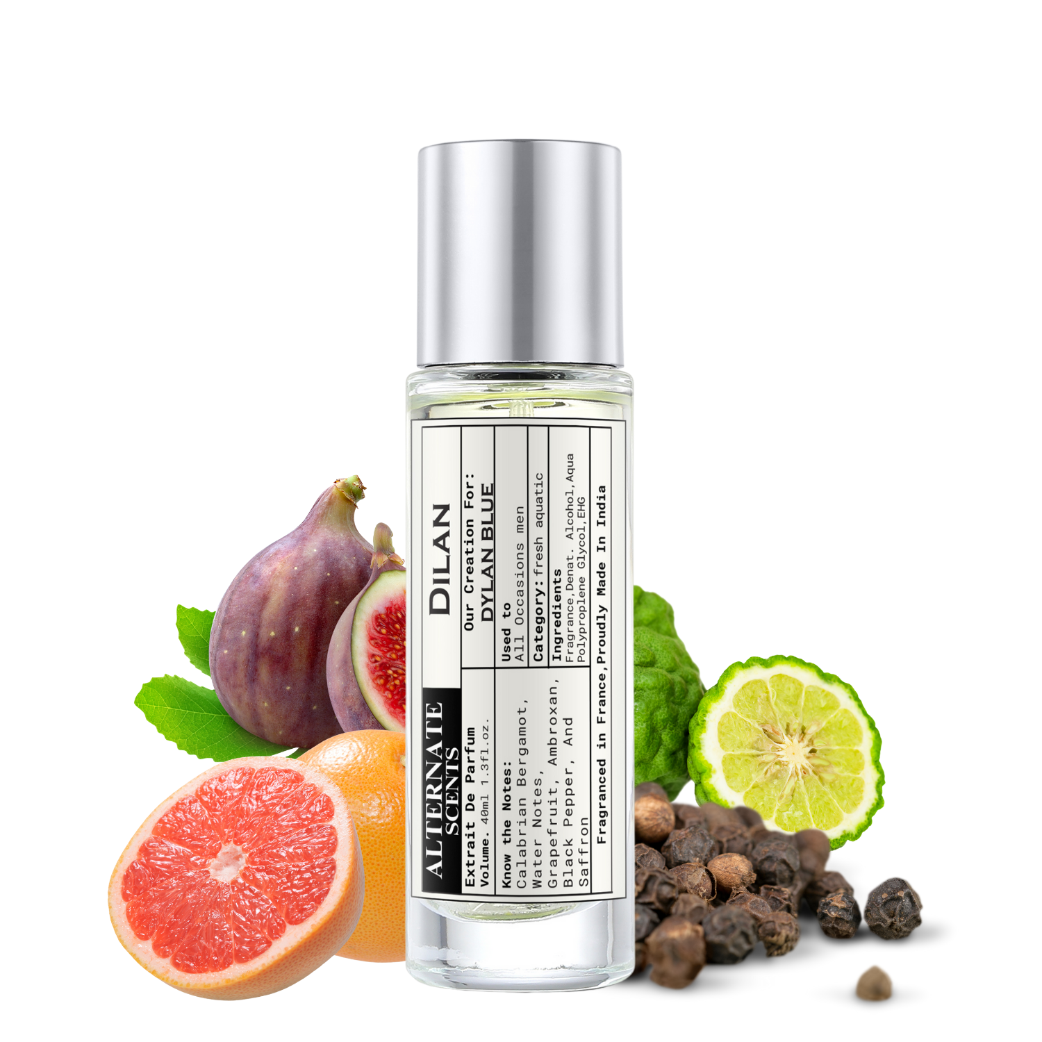 Alternate Scents Dilan 40ml Perfume | Inspired by Ver$ace Dylan Blue | Fresh Spicy Woody Perfume for Men | Long Lasting Daily & Evening Fragrance | Bold & Masculine Scent