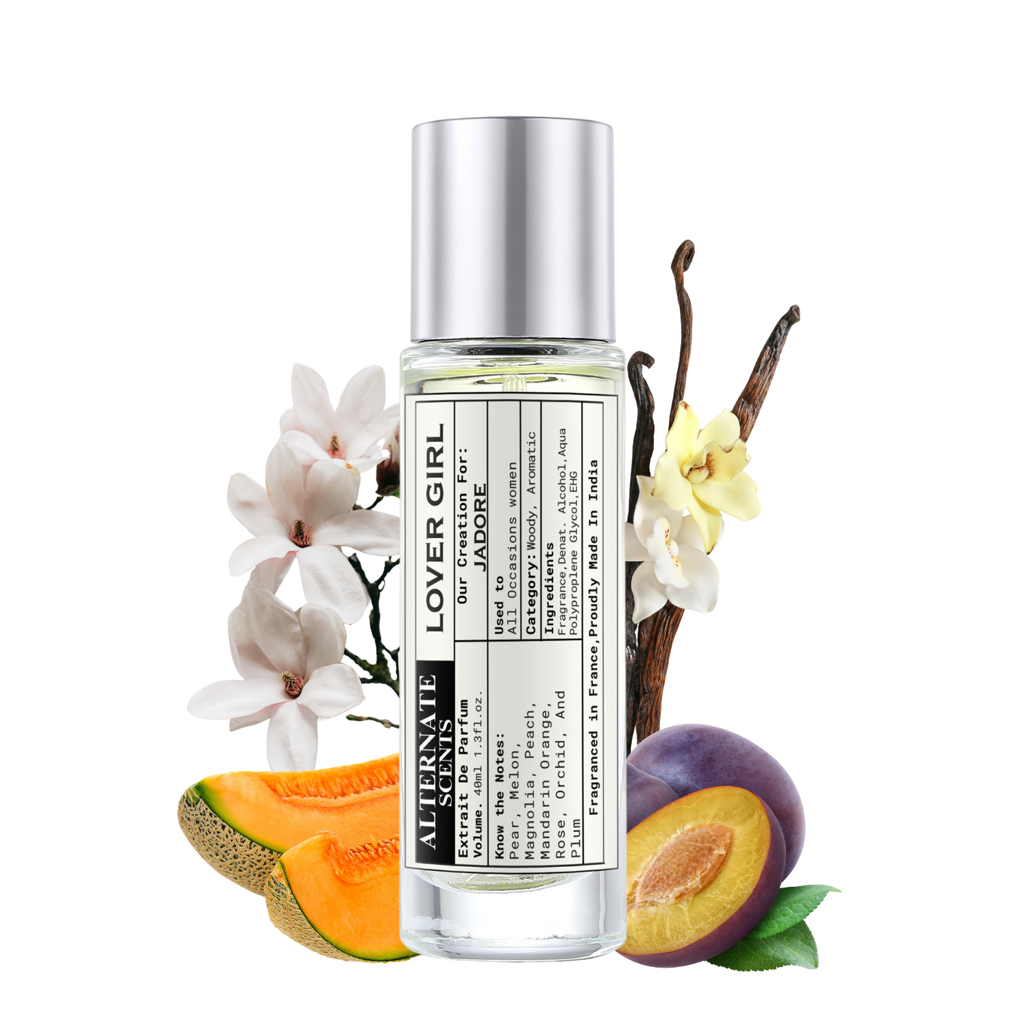 Alternate Scents LOVER GIRL Long Lasting Perfume For Men |Strong& long Lasting with 30% Oil Concentration|Fresh &Floral | Fragrance From France | Made In India|
