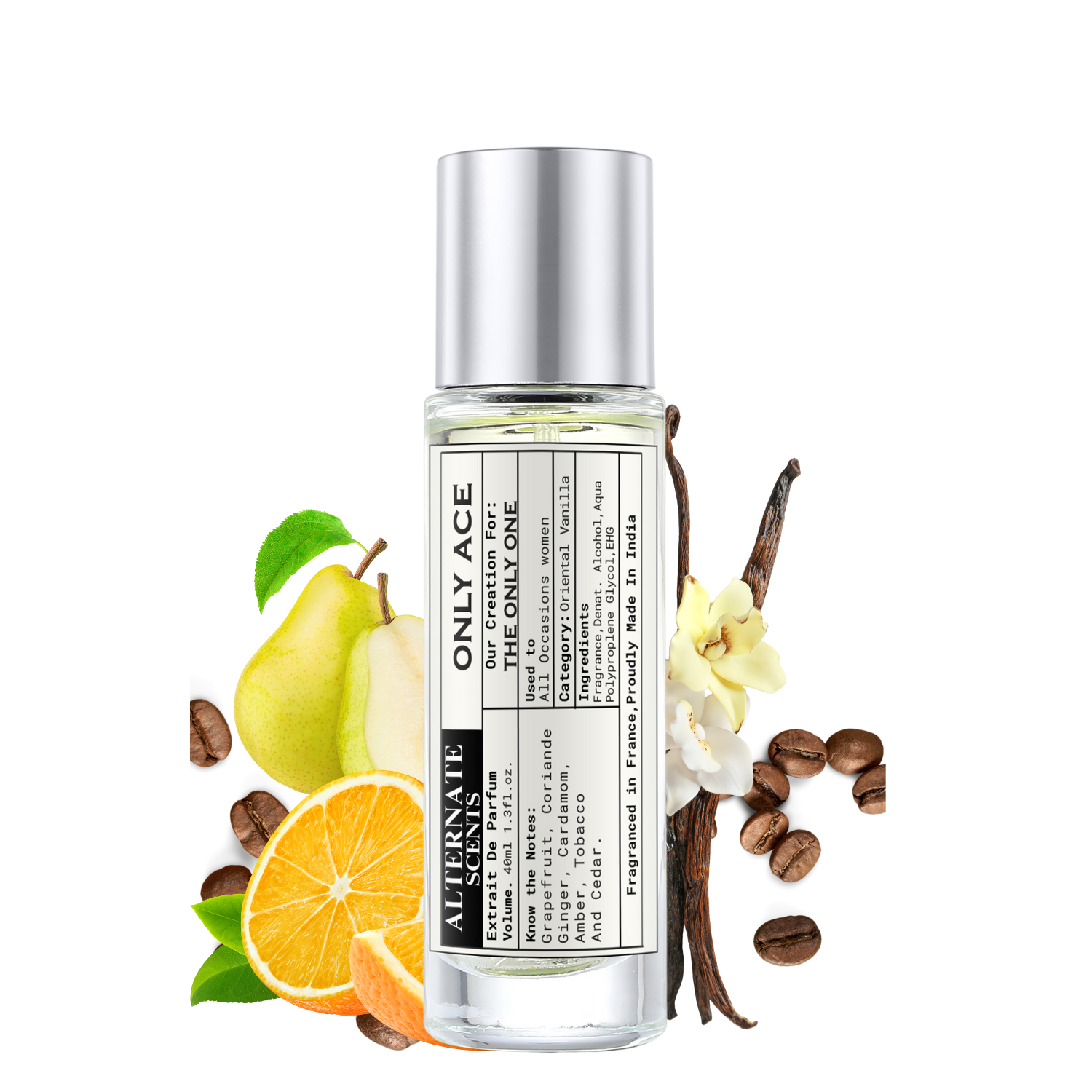 Alternate Scents Only Ace Long Lasting Perfume For Women |Strong& long Lasting with 30% Oil Concentration|Warm Floral Gourmand| Fragrance From France | Made In India|