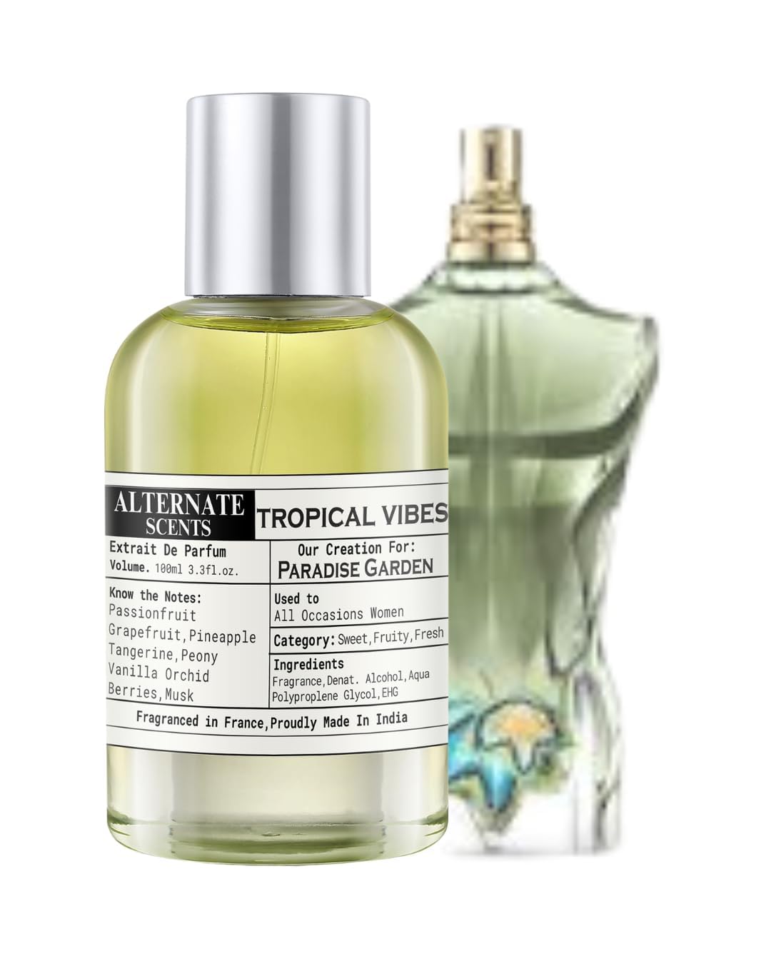 Alternate Scents Tropical Vibe Long Lasting Perfume For Women | Strong & Long Lasting with 30% Oil Concentration | Floral,Bold, Sensual | Fragrance From France | Made In India