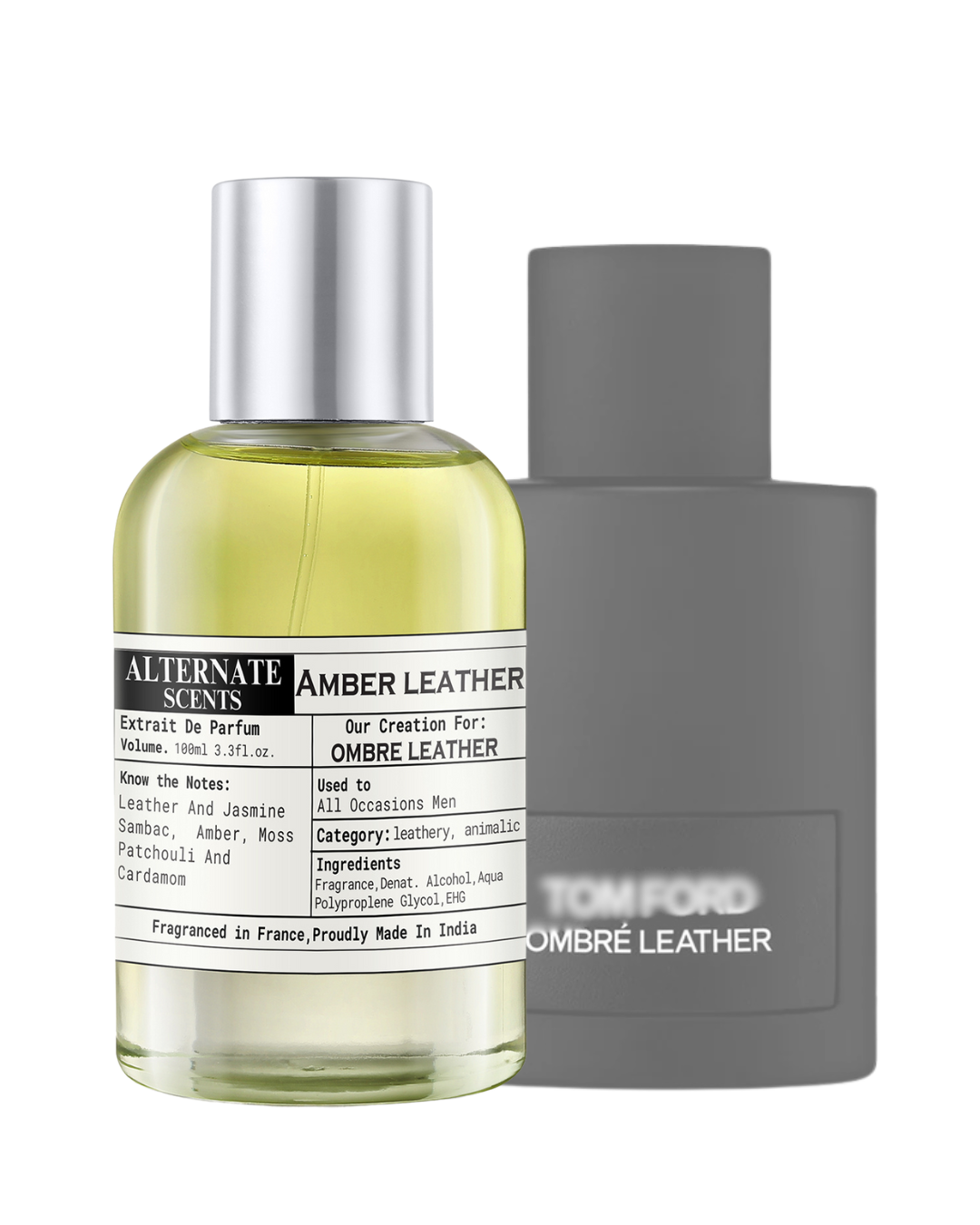 Alternate Scents AMBER LEATHER Long Lasting Perfume For Men |Strong& long Lasting with 30% Oil Concentration|Bold, Spicy-Leather| Fragrance From France | Made In India|