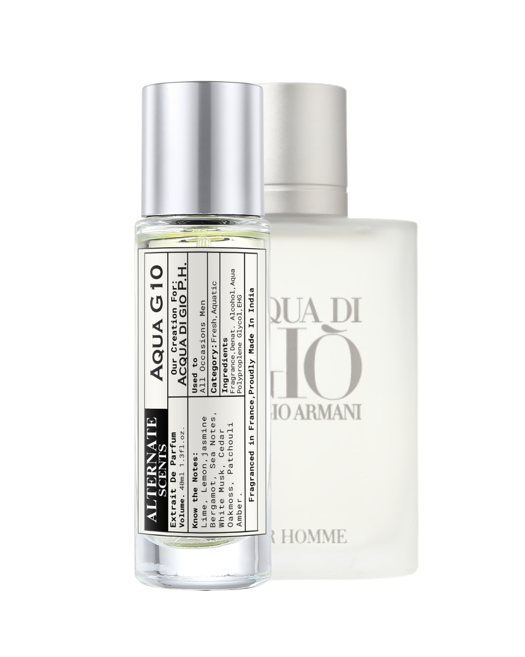 Alternate Scents Aqua G-10 Long Lasting Perfume For Men |Strong& long Lasting with 30% Oil Concentration|Fresh & Aquatic | Fragrance From France | Made In India|