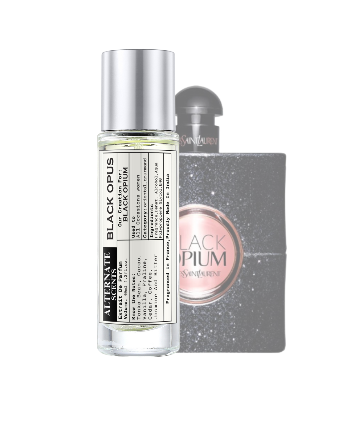 Alternate Scents BLACK OPUS Long Lasting Perfume For Women |Strong& long Lasting with 30% Oil Concentration| Sweet Gourmand Vanilla| Fragrance From France | Made In India|