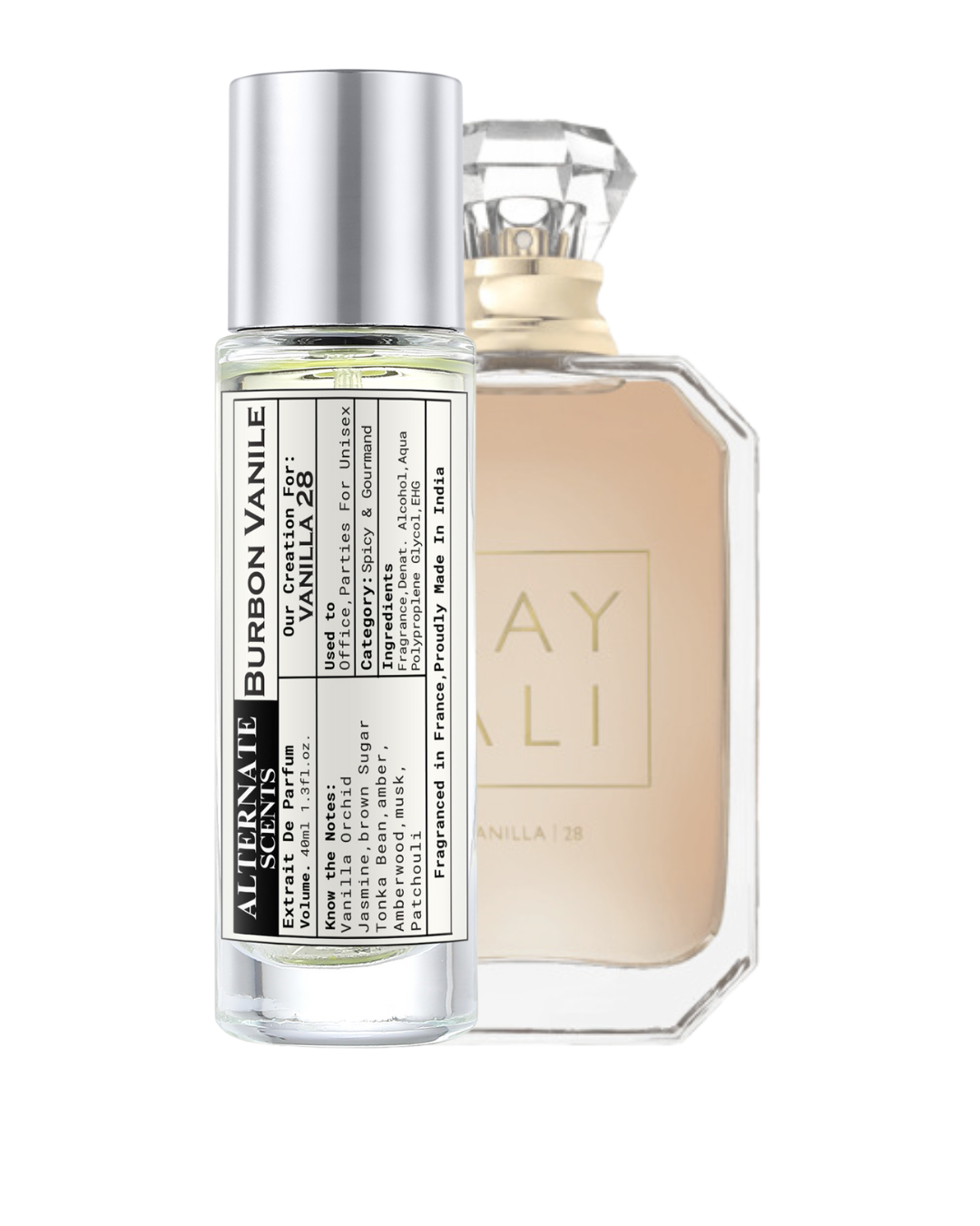 Alternate Scents BURBON VANILE Long Lasting Perfume For Men& Women |Strong& long Lasting with 30% Oil Concentration|Warm, Sweet & Spicy| Fragrance From France | Made In India|