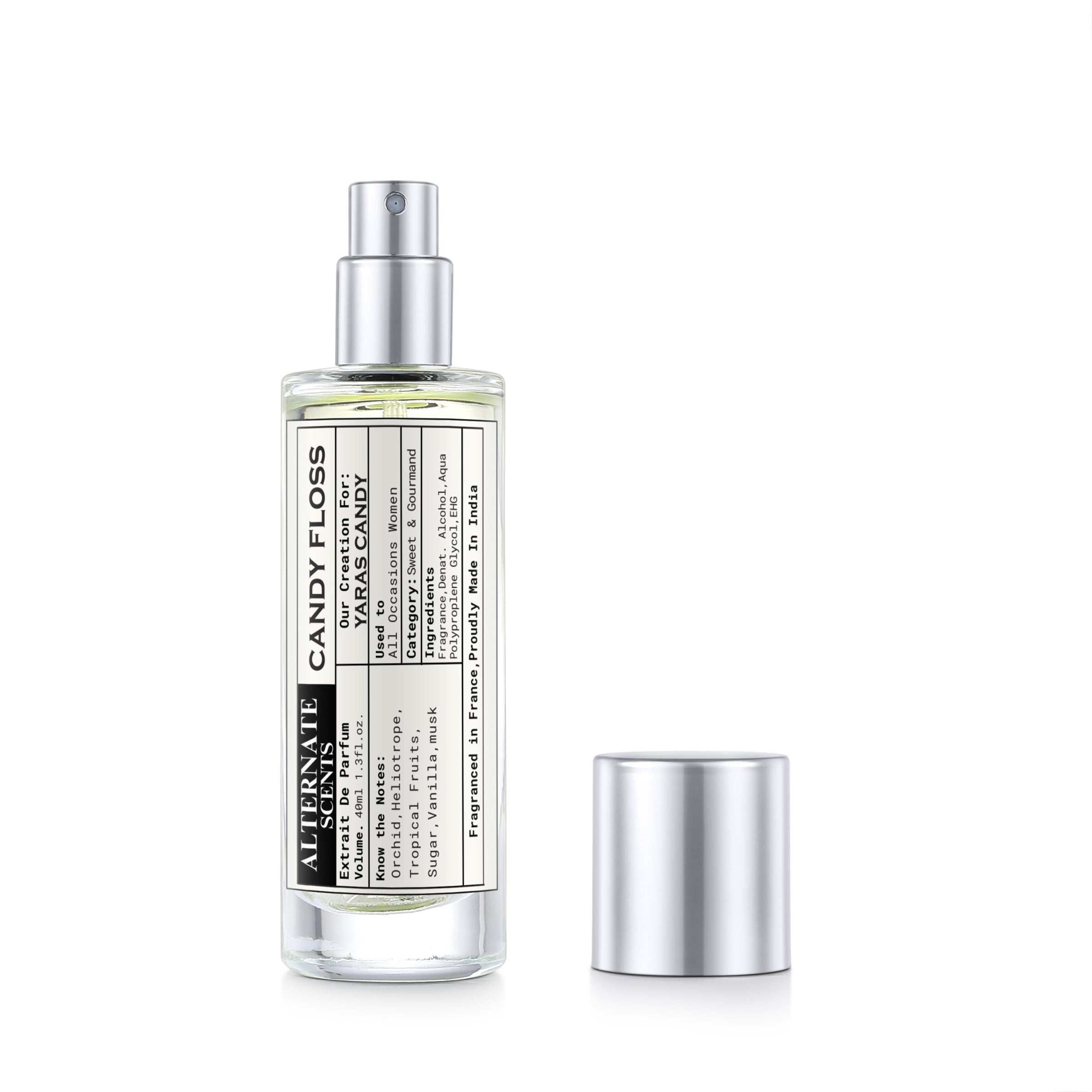 Alternate Scents CANDY FLOSS Long Lasting Perfume For Women |Strong & Long Lasting with 30% Oil Concentration |Sweet Fruity Gourmand |Fragrance From France |Made In India|