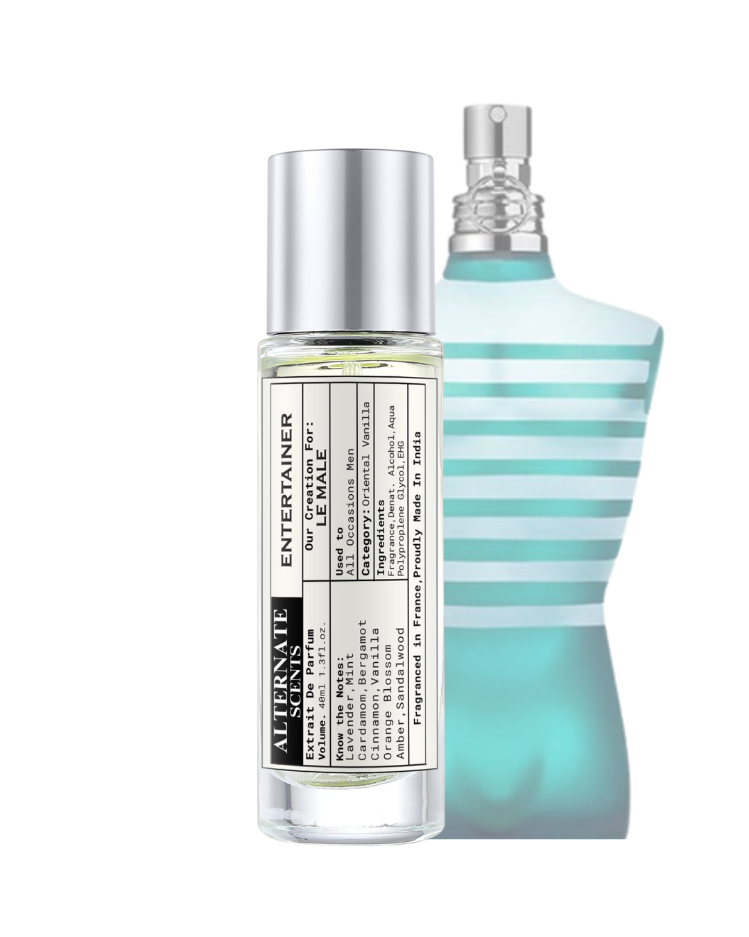Alternate Scents ENTERTAINER Long Lasting Perfume For Men |Strong& long Lasting with 30% Oil Concentration|| Fresh Spicy Vanilla| Fragrance From France | Made In India|