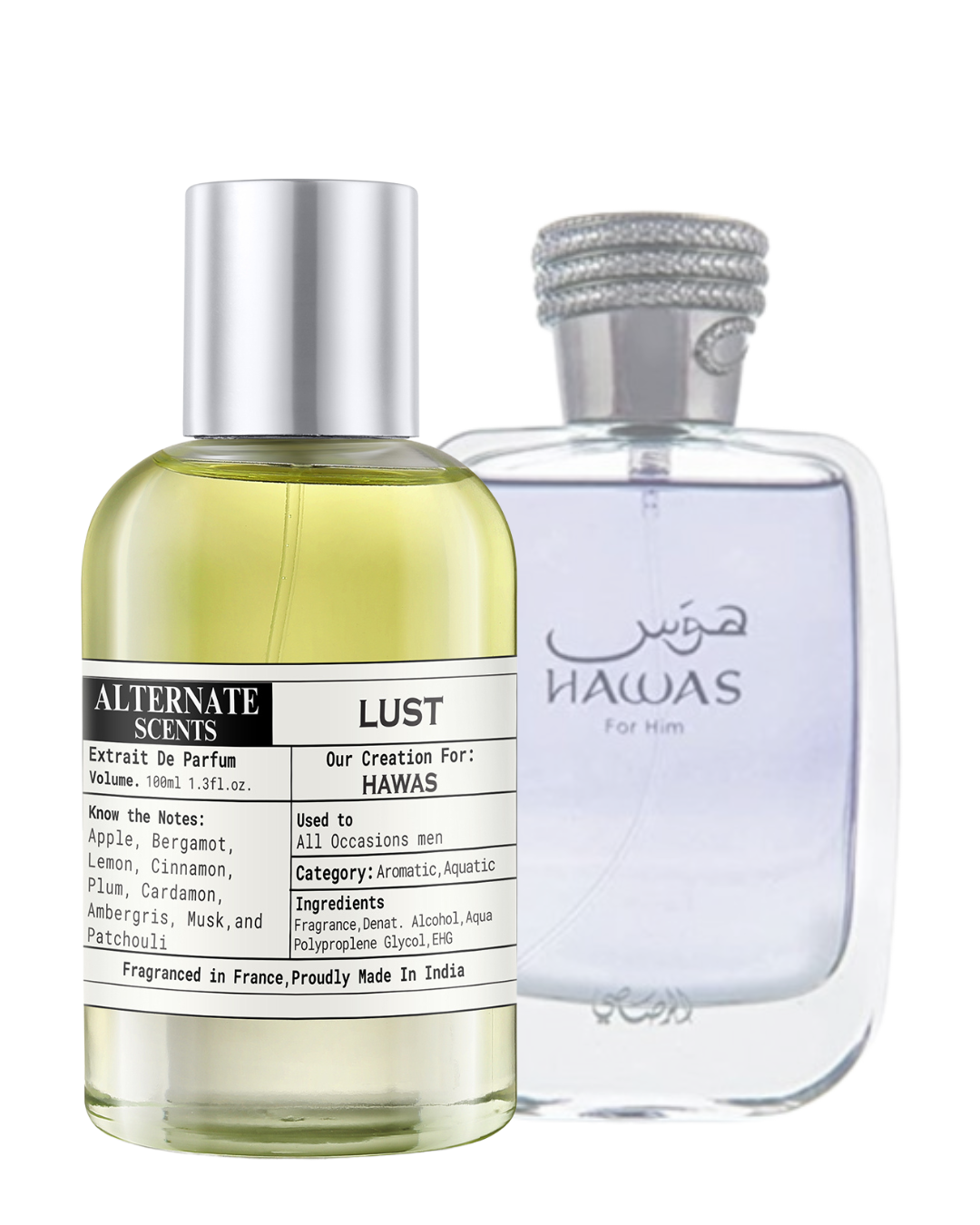Alternate Scents LUST Long Lasting Perfume For Men |Strong& long Lasting with 30% Oil Concentration|Fresh Fruity-Aquatic | Fragrance From France | Made In India|