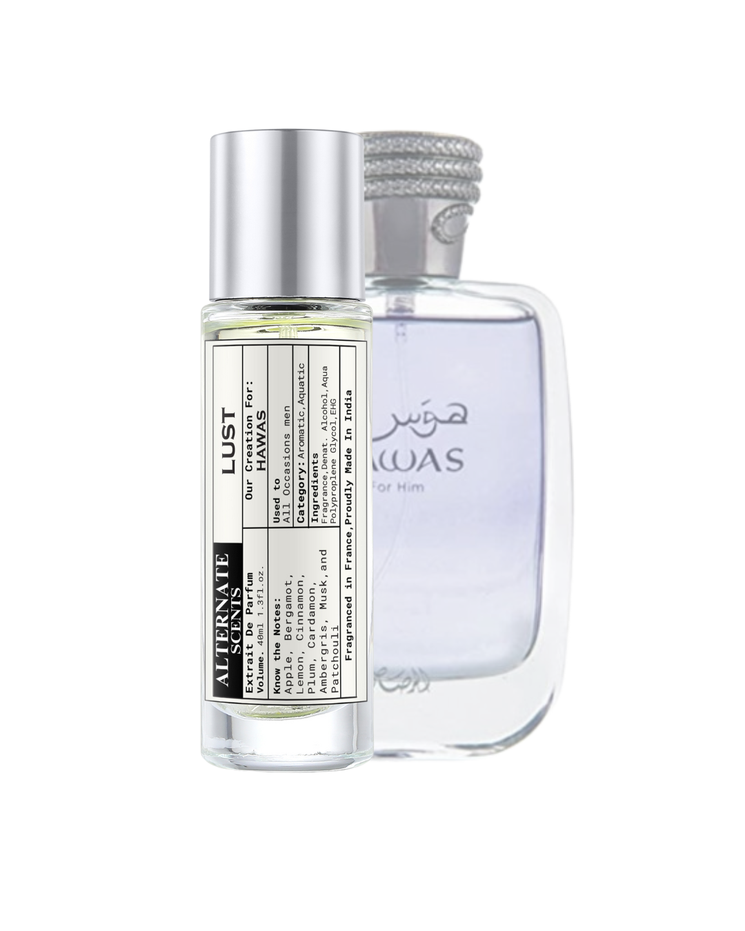 Alternate Scents LUST Long Lasting Perfume For Men |Strong& long Lasting with 30% Oil Concentration|Fresh Fruity-Aquatic | Fragrance From France | Made In India|
