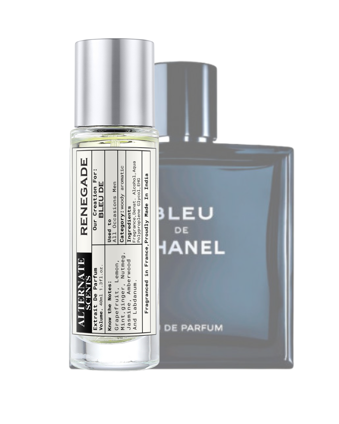 Alternate Scents Renegade Long Lasting Perfume For Men |Strong& long Lasting with 30% Oil Concentration| Fresh, Woody & Citrusy| Fragrance From France | Made In India|