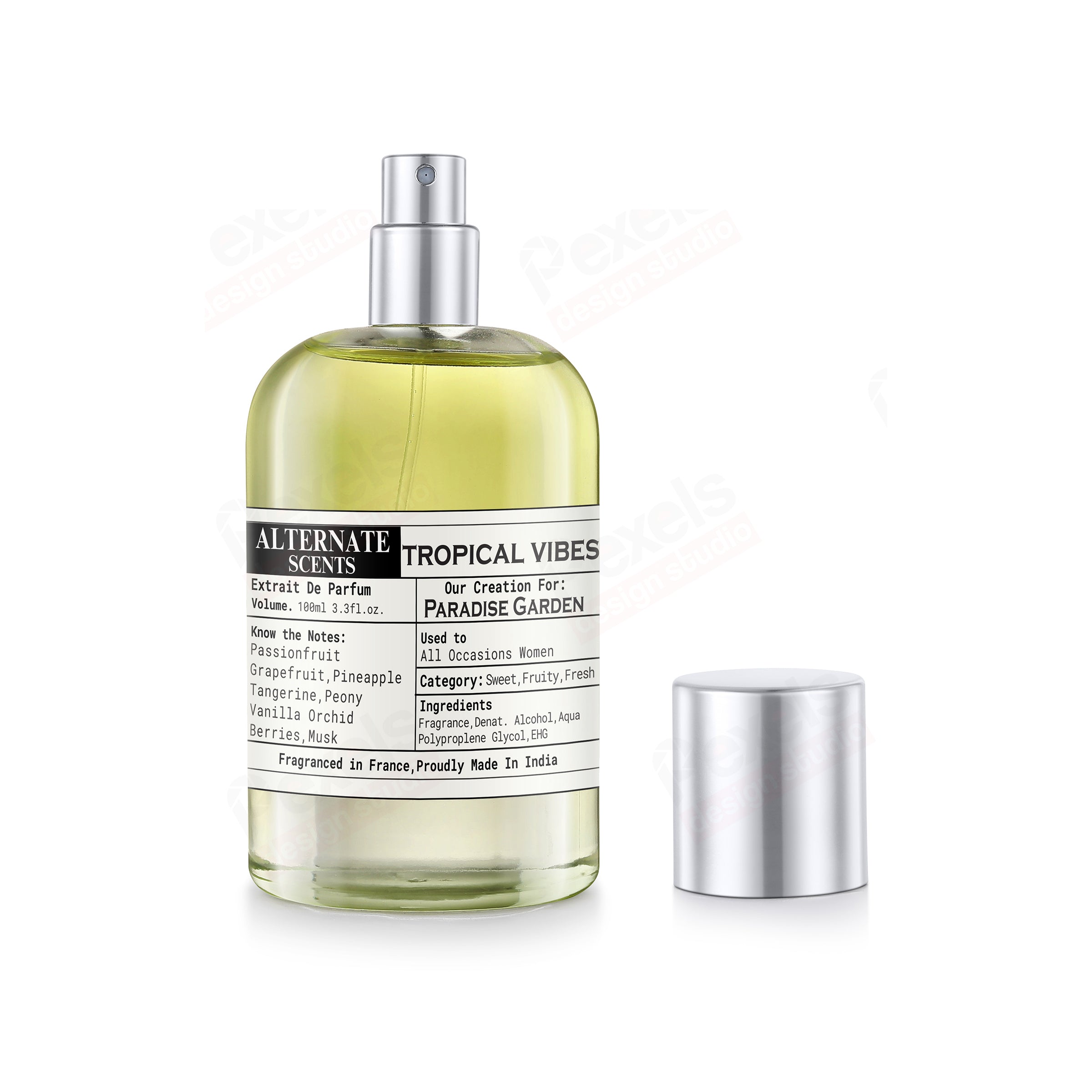 Alternate Scents Tropical Vibe Long Lasting Perfume For Women | Strong & Long Lasting with 30% Oil Concentration | Floral,Bold, Sensual | Fragrance From France | Made In India