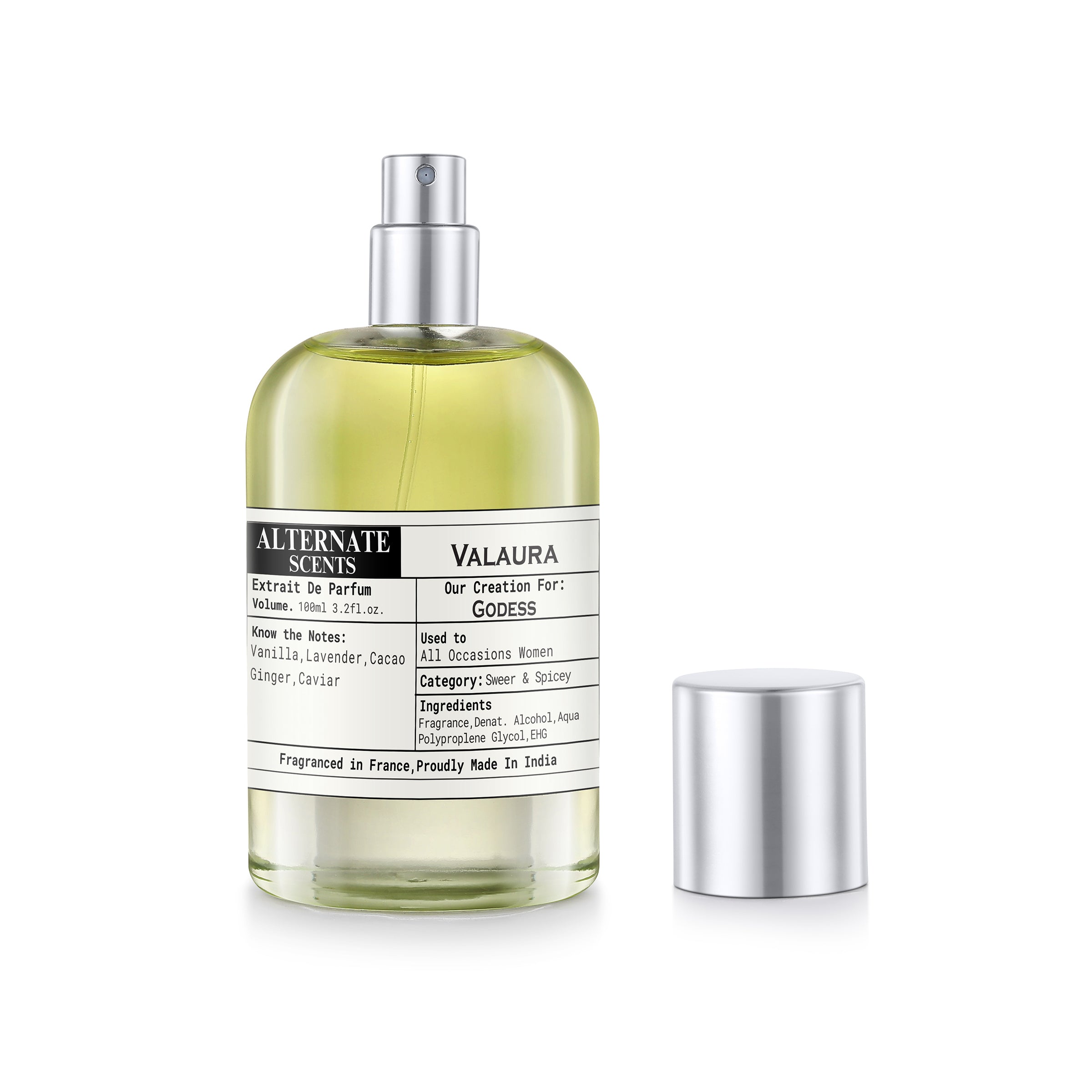 Alternate Scents VALAURA Long Lasting Perfume For Women | Strong & Long Lasting with 30% Oil Concentration | Elegant Sweet & Spicy Fragrance | Fragrance From France | Made In India