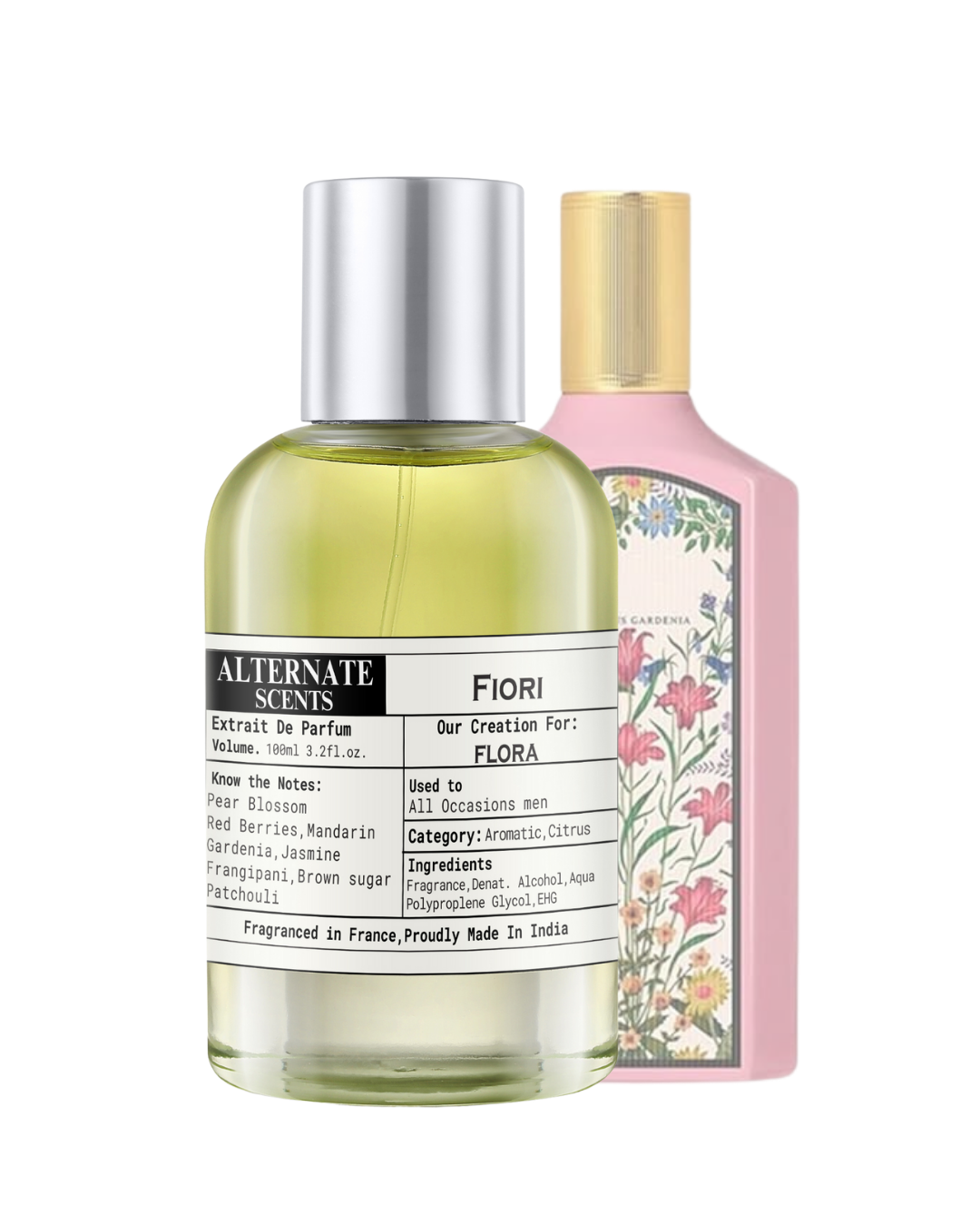 Alternate Scents FIORI Long Lasting Perfume For Women |Strong&Long Lasting with 30% Oil Concentration|Fresh Floral Fruity|Fragrance From France |Made In India|