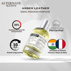 Alternate Scents AMBER LEATHER Long Lasting Perfume For Men