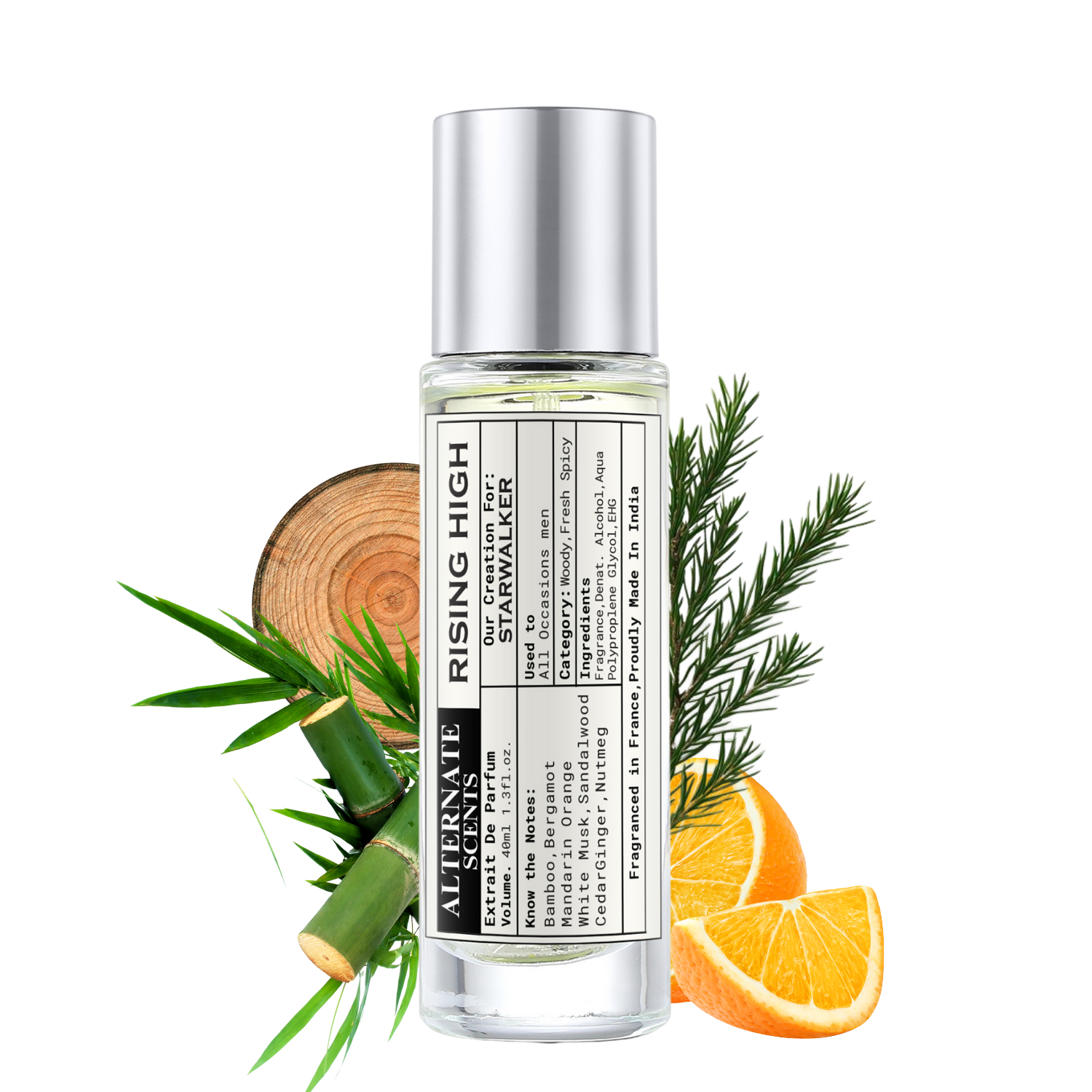 Alternate Scents RISING HIGH 40ml Long Lasting Perfume For Men