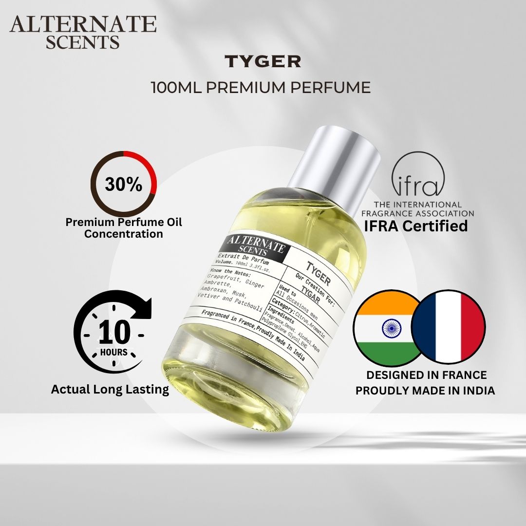 Alternate Scents TYGAR Long Lasting Perfume For Men