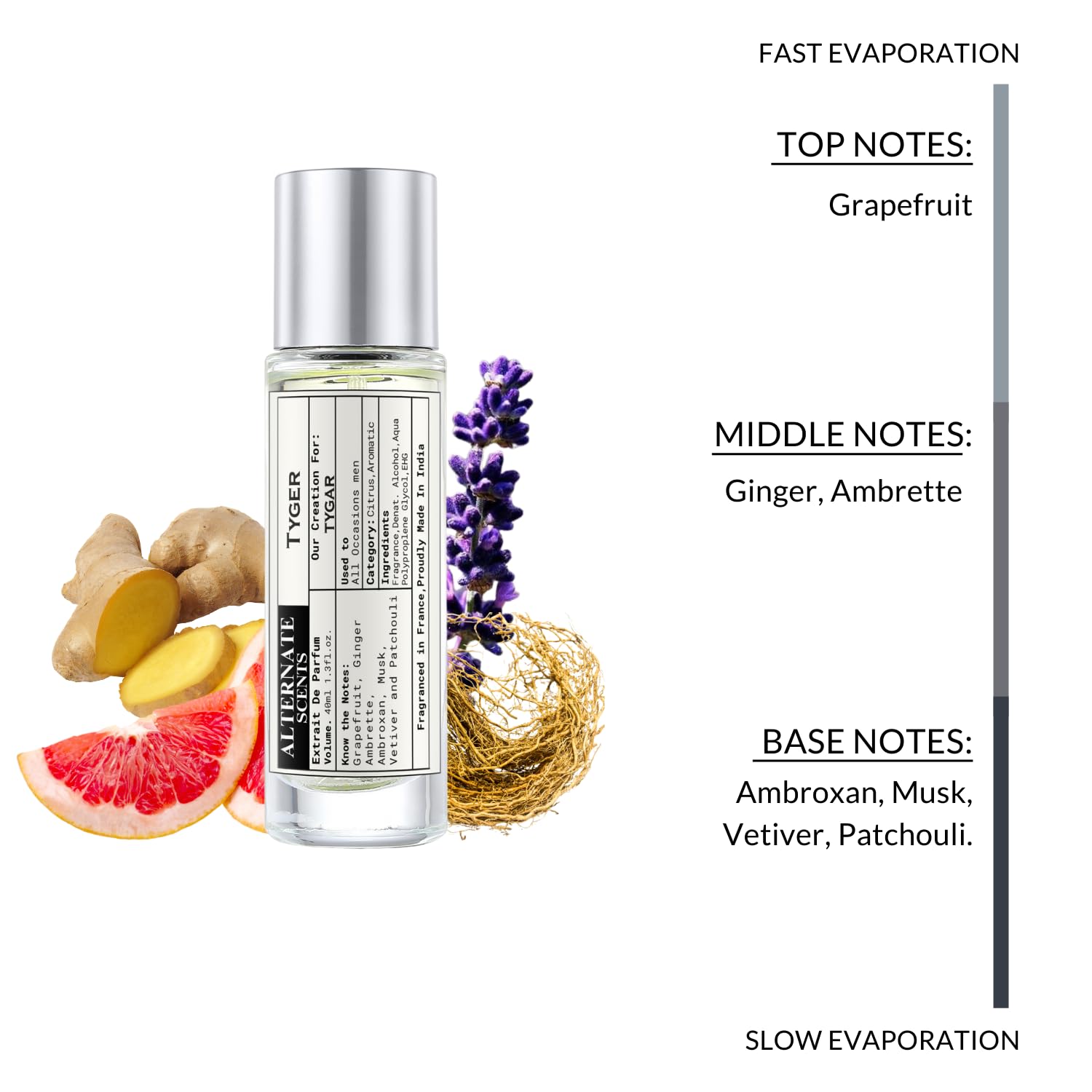 Alternate Scents TYGAR Long Lasting Perfume For Men